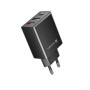 Адаптер зарядно EVELATUS USB-A1/USB-A1/USB-C 32W ETC06 Black