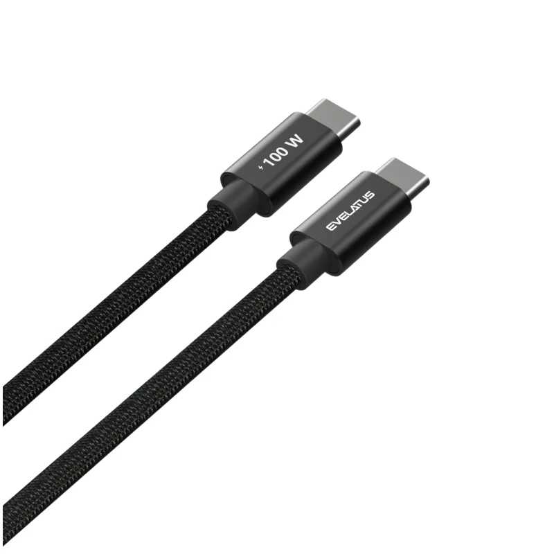 Кабел PowerFlex Pro 100W EVELATUS USB Type-C-USB 2.0 (1.2 m)