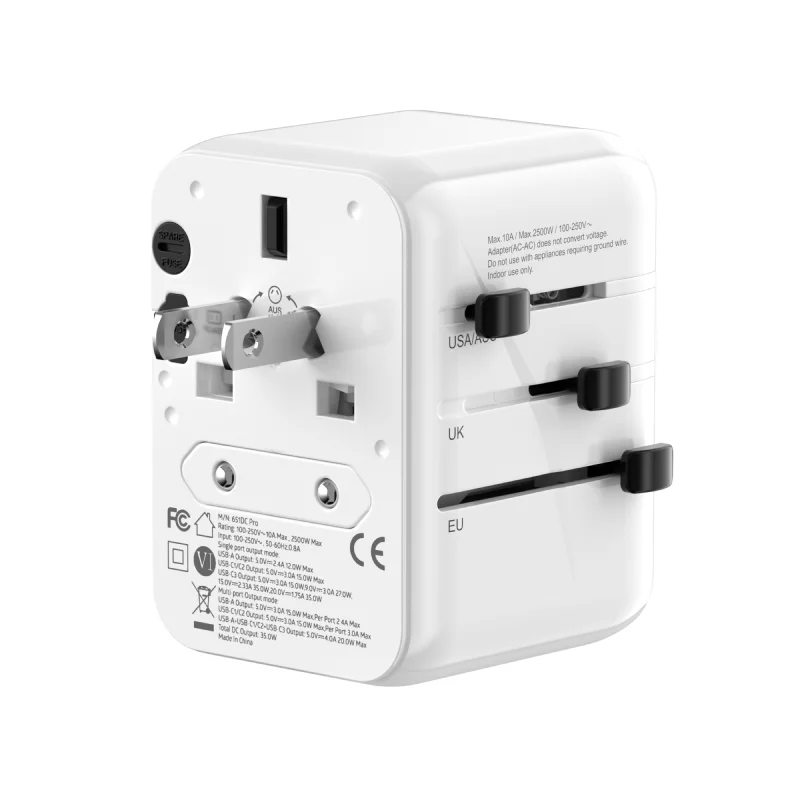 Адаптер зарядно EVELATUS 35W 1PD & 2Type-C & 2USB Универсално