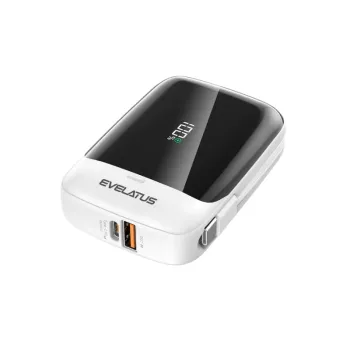 EVELATUS 22.5W Fast Charge Power Bank USB-A/USB-C 10000mAh Преносима батерия