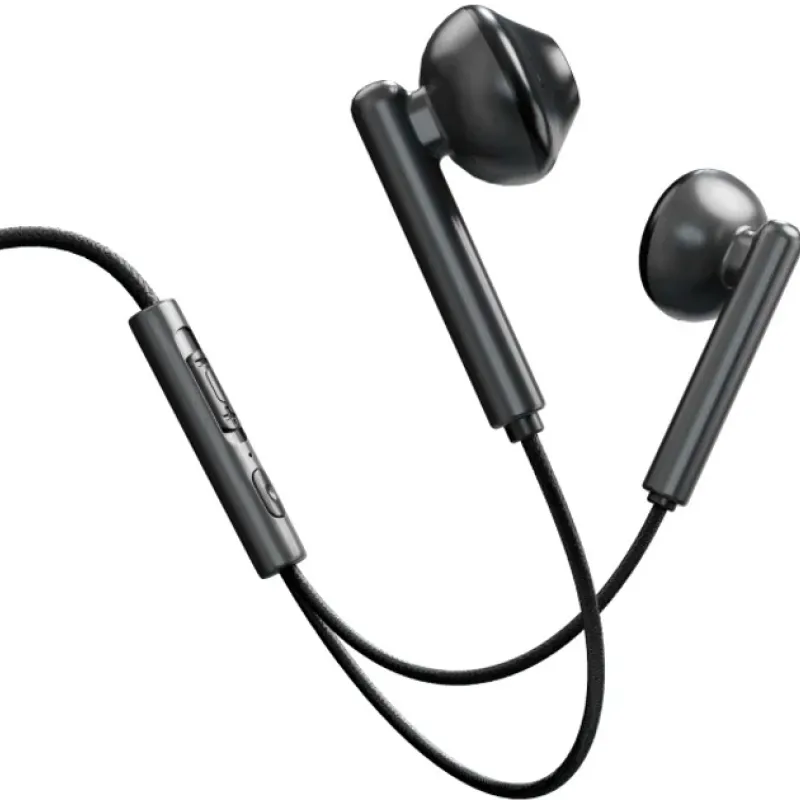 Слушалки EVELATUS Crystal clear sound жични Type C Black