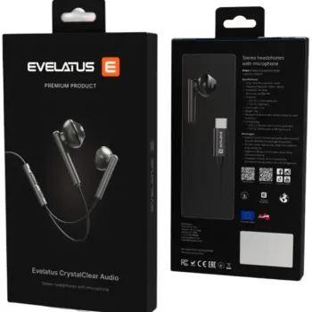 Слушалки EVELATUS Crystal clear sound жични  3.5mm White