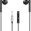 Слушалки EVELATUS Crystal clear sound жични 3.5 jack Black