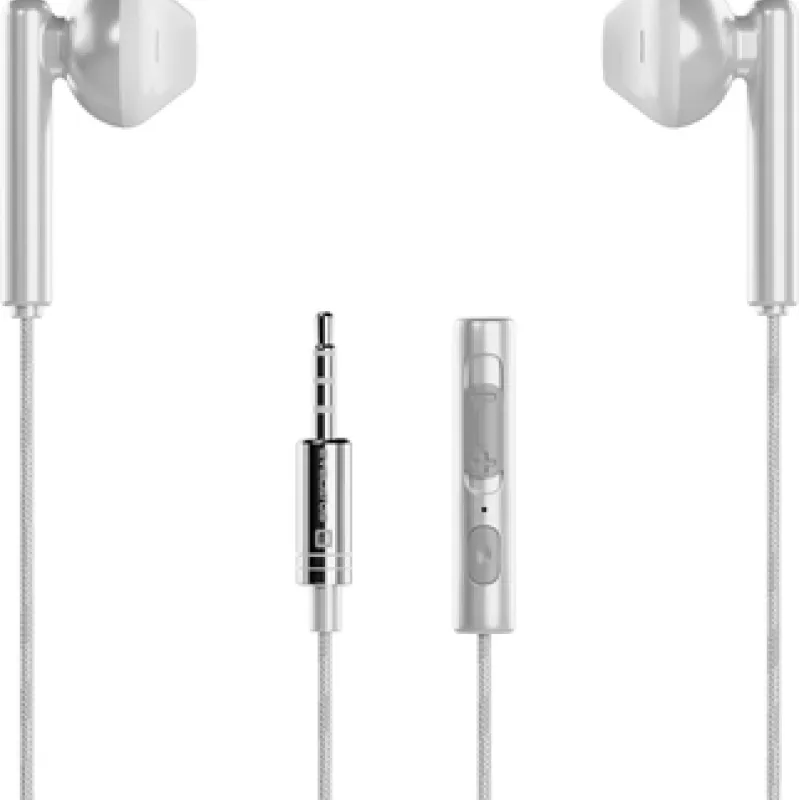 Слушалки EVELATUS Crystal clear sound жични  3.5mm White