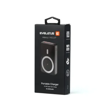 EVELATUS 22.5W Wireless Power Bank 10000mAh Преносима батерия