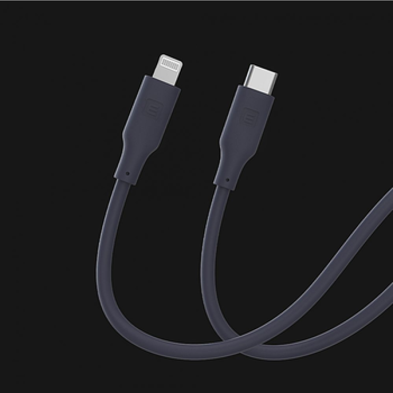 Кабел Apple Evelatus Silicone USB C to Lightning 1.2M (MFI10CL) Grey