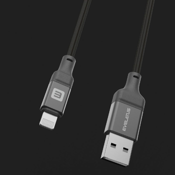 Кабел Apple Evelatus Pro USB A to Lightning 1.2M ( MFI11CL ) Black