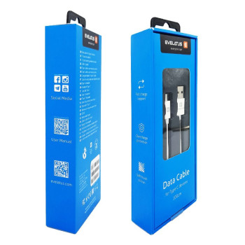 EVELATUS Data Кабел Type-C devices TPC07 White