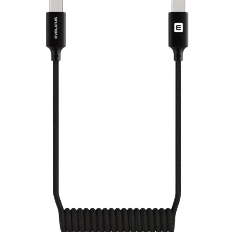 Кабел AutoSpring EVELATUS USB Type-C-USB Type-C M/M 1.2 m