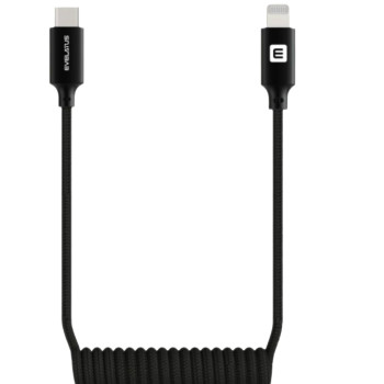 Кабел AutoSpring EVELATUS USB-C to Lightning 1.2m