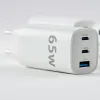 Адаптер зарядно EVELATUS USB-C1/USB-C1/USB-A 65W