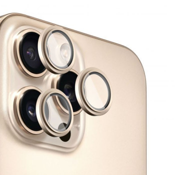 Протектор за камера iPhone 16 Pro/iPhone 16 Pro Max EVELATUS Desert Titanium