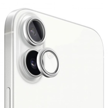 Протектор за камера iPhone 16, 16 Plus EVELATUS White