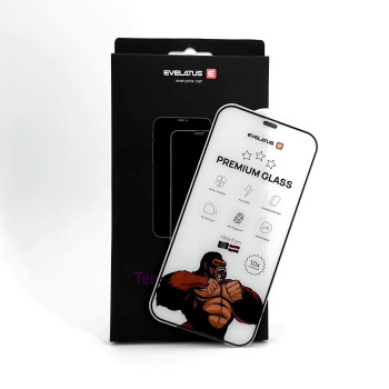 Стъклен протектор Privacy Stronger 3D iPhone 16 Pro Max EVELATUS Black