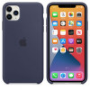 Оригинален силиконов калъф IPHONE 11 PRO MWYJ2ZM/A Тъмно син