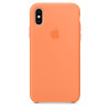 Оригинален силиконов калъф IPHONE XS MVF22ZM/A Оранжев