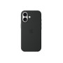Оригинален силиконов калъф IPHONE 16 Black MagSafe
