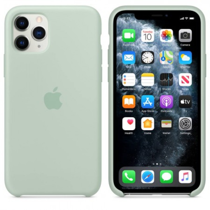 Оригинален силиконов калъф IPHONE 11 PRO MAX MXM92ZM/A Зелен