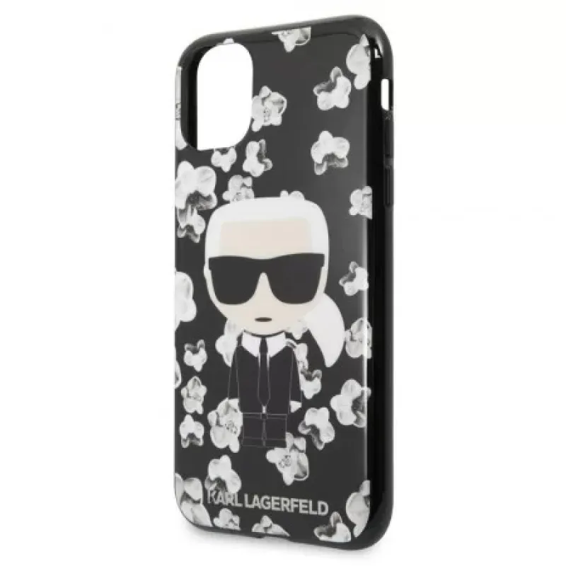 Karl Lagerfeld Черен кейс iPhone 11(6.1) KLHCN61FLFBBK