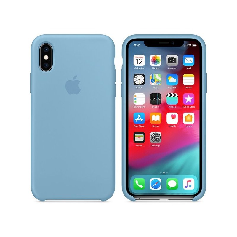 Оригинален силиконов калъф IPHONE XS MW982ZM/A Син