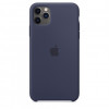 Оригинален силиконов калъф IPHONE 11 PRO MWYJ2ZM/A Тъмно син