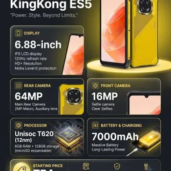 CUBOT KingKong ES5 12GB/256GB Grey